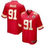 Men's Kansas City Chiefs Derrick Nnadi Red Game Jersey