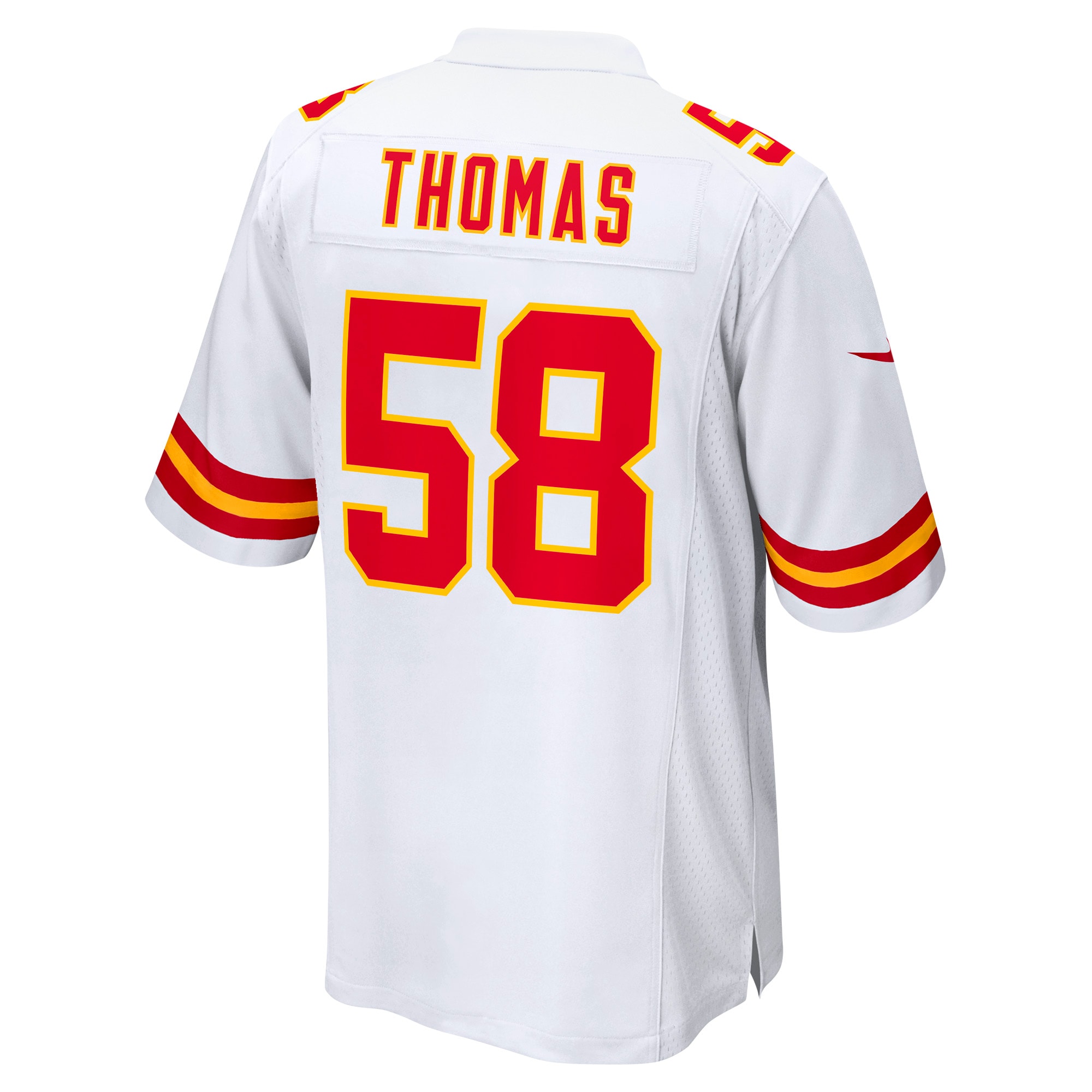 Men's Kansas City Chiefs Derrick Thomas White Retired Player Game Jersey