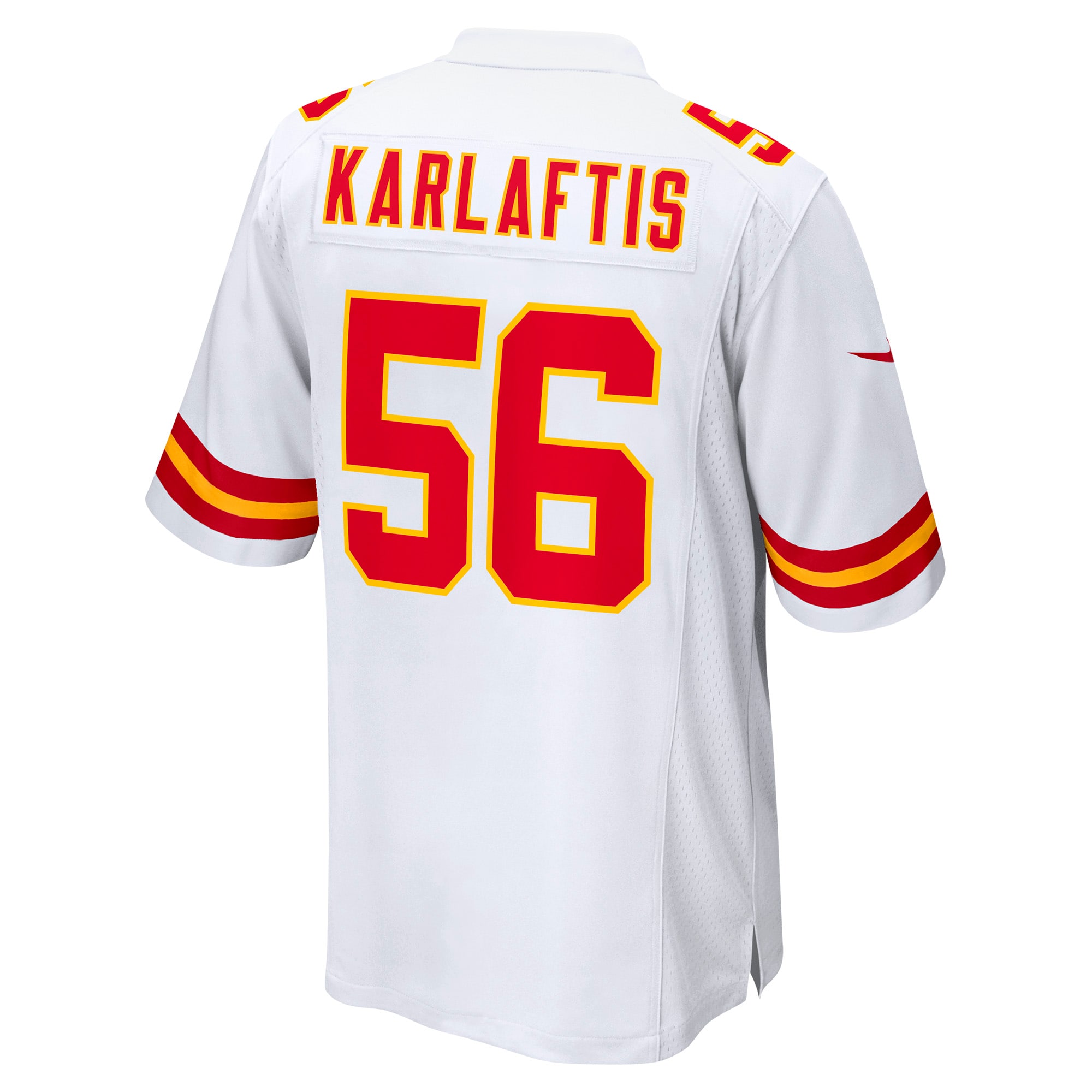 Men's Kansas City Chiefs George Karlaftis White Away Game Player Jersey