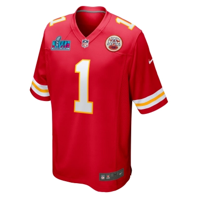 Men's Kansas City Chiefs Jerick McKinnon Red Super Bowl LVII (2022 Season) Patch Game Jersey 02