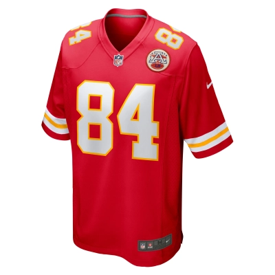 Men's Kansas City Chiefs Justin Watson Red Game Player Jersey 02