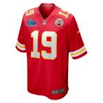 Men's Kansas City Chiefs Kadarius Toney Red Super Bowl LVII (2022 Season) Patch Game Jersey