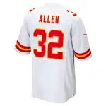 Men's Kansas City Chiefs Marcus Allen White Retired Player Game Jersey