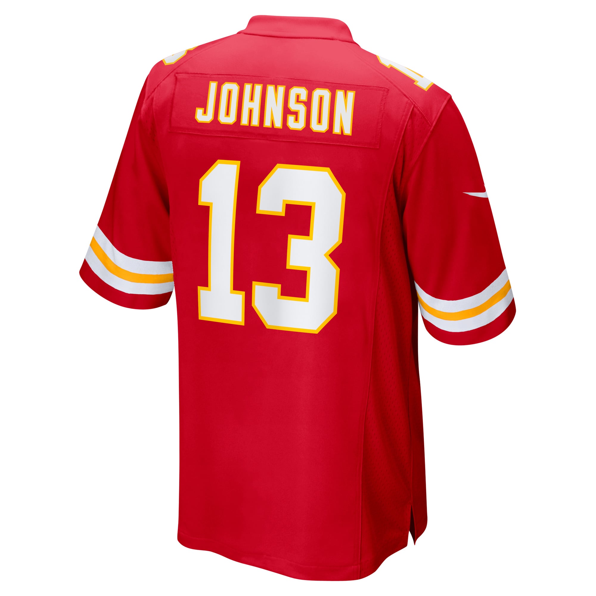 Men's Kansas City Chiefs Nazeeh Johnson Red Game Player Jersey