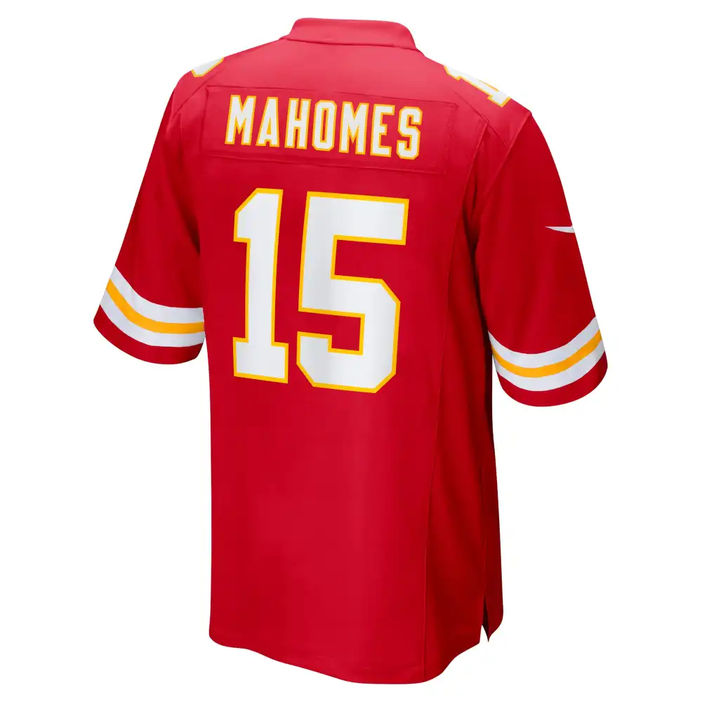 Men's Kansas City Chiefs Patrick Mahomes Red Super Bowl LVII (2022 Season) Patch Game Jersey