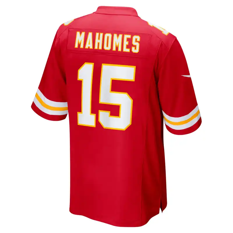 Men's Kansas City Chiefs Patrick Mahomes Red Super Bowl LVII (2022 Season) Patch Game Jersey