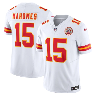 Men's Kansas City Chiefs Patrick Mahomes White Vapor F.U.S.E. Limited Jersey 01