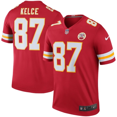 Men's Kansas City Chiefs Travis Kelce Red Legend Jersey 01