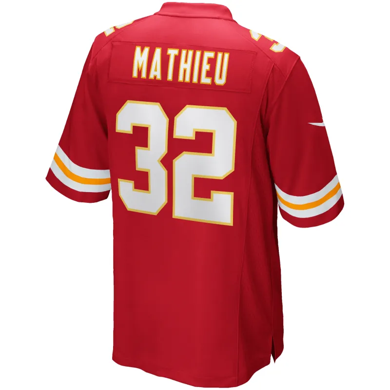 Men's Kansas City Chiefs Tyrann Mathieu Red Game Player Jersey