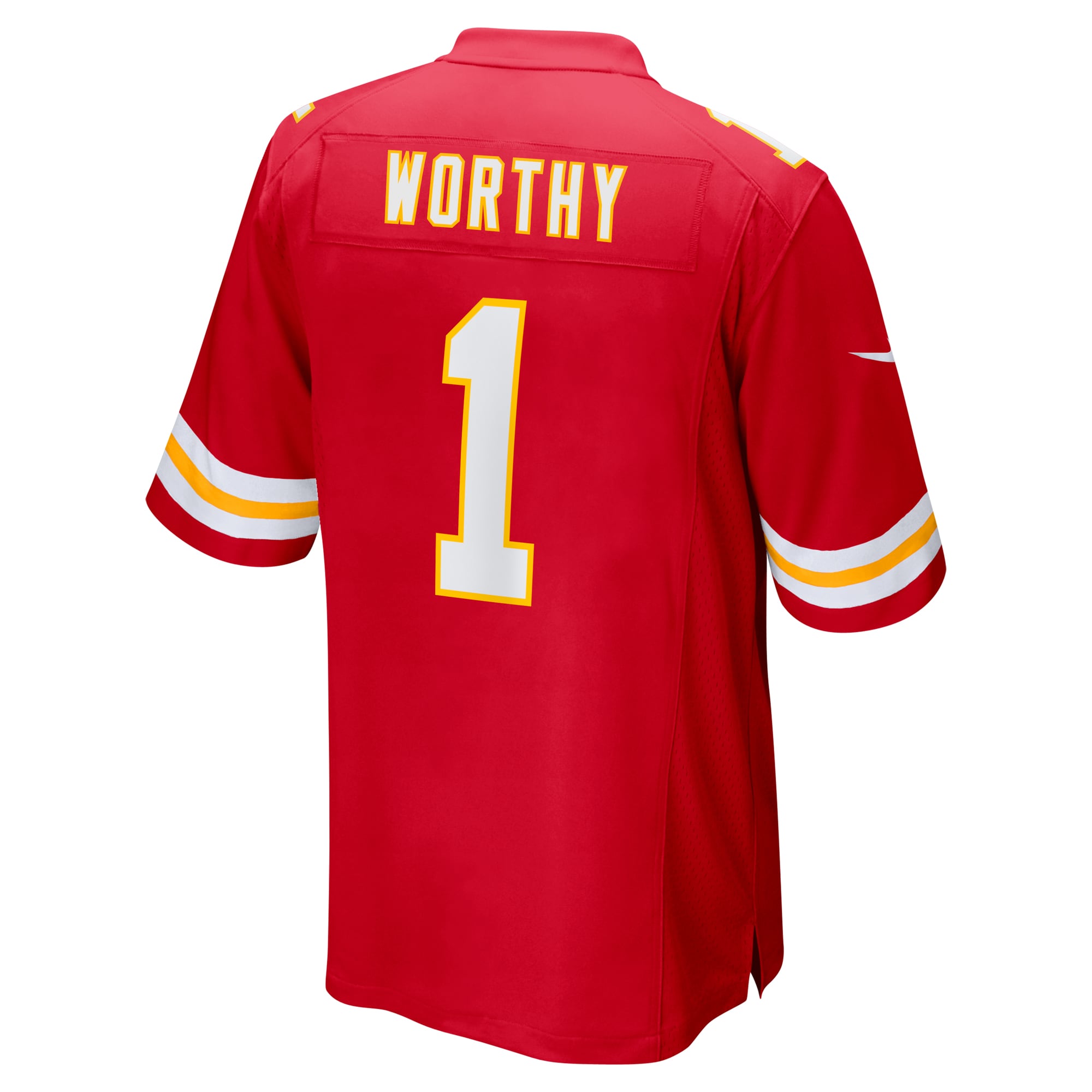 Men's Kansas City Chiefs Xavier Worthy Red 2024 NFL Draft First Round Pick Player Game Jersey