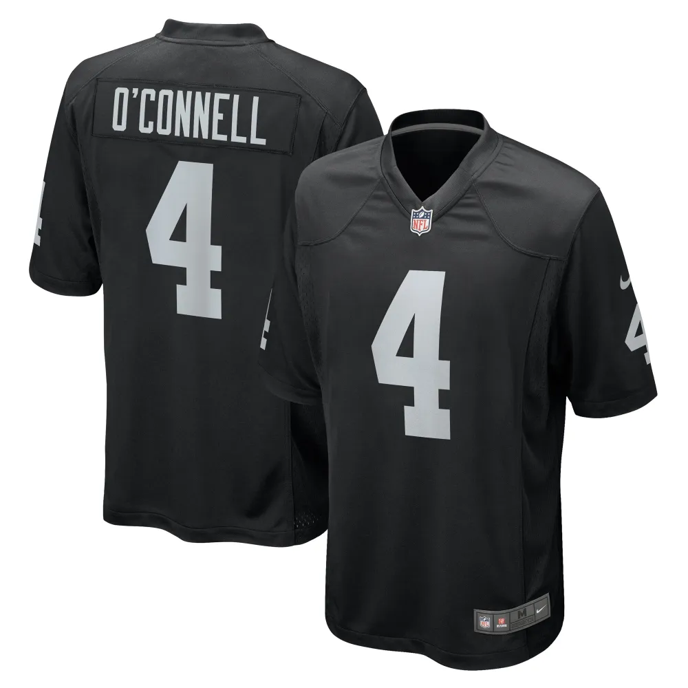 Men's Las Vegas Raiders Aidan O'Connell Black Game Jersey