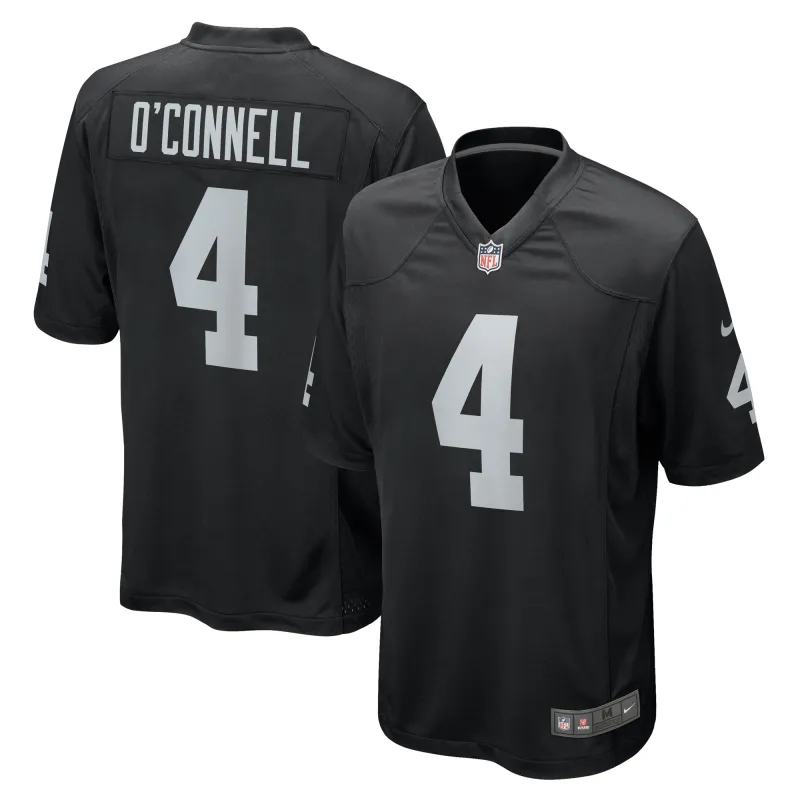 Men's Las Vegas Raiders Aidan O'Connell Black Game Jersey