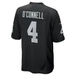 Men's Las Vegas Raiders Aidan O'Connell Black Game Jersey