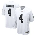 Men's Las Vegas Raiders Aidan O'Connell White Game Jersey