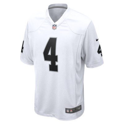 Men's Las Vegas Raiders Aidan O'Connell White Game Jersey 02