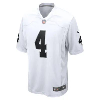 Men's Las Vegas Raiders Aidan O'Connell White Game Jersey 02