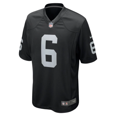 Men's Las Vegas Raiders AJ Cole Black Game Jersey 02