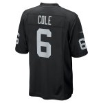 Men's Las Vegas Raiders AJ Cole Black Game Jersey