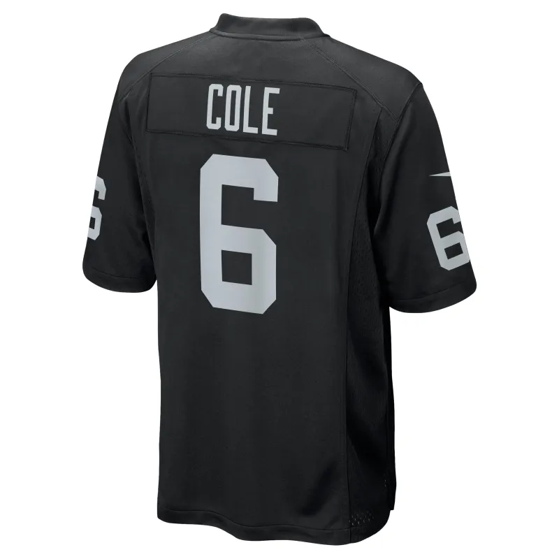 Men's Las Vegas Raiders AJ Cole Black Game Jersey