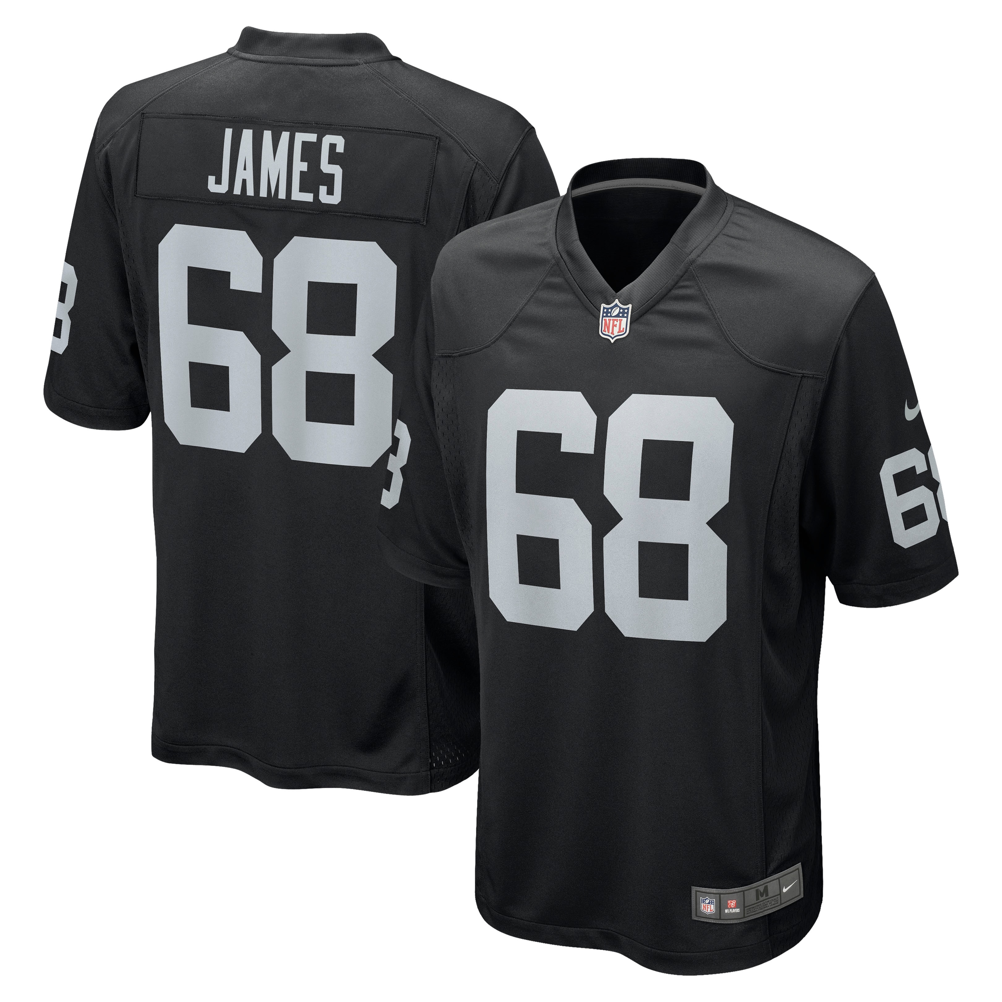 Men's Las Vegas Raiders Andre James Black Game Jersey