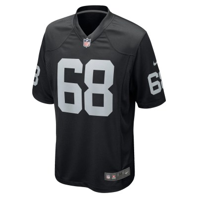 Men's Las Vegas Raiders Andre James Black Game Jersey 02