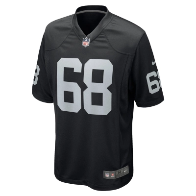 Men's Las Vegas Raiders Andre James Black Game Jersey 02