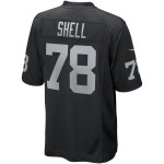 Men's Las Vegas Raiders Art Shell Black Game Retired Player Jersey