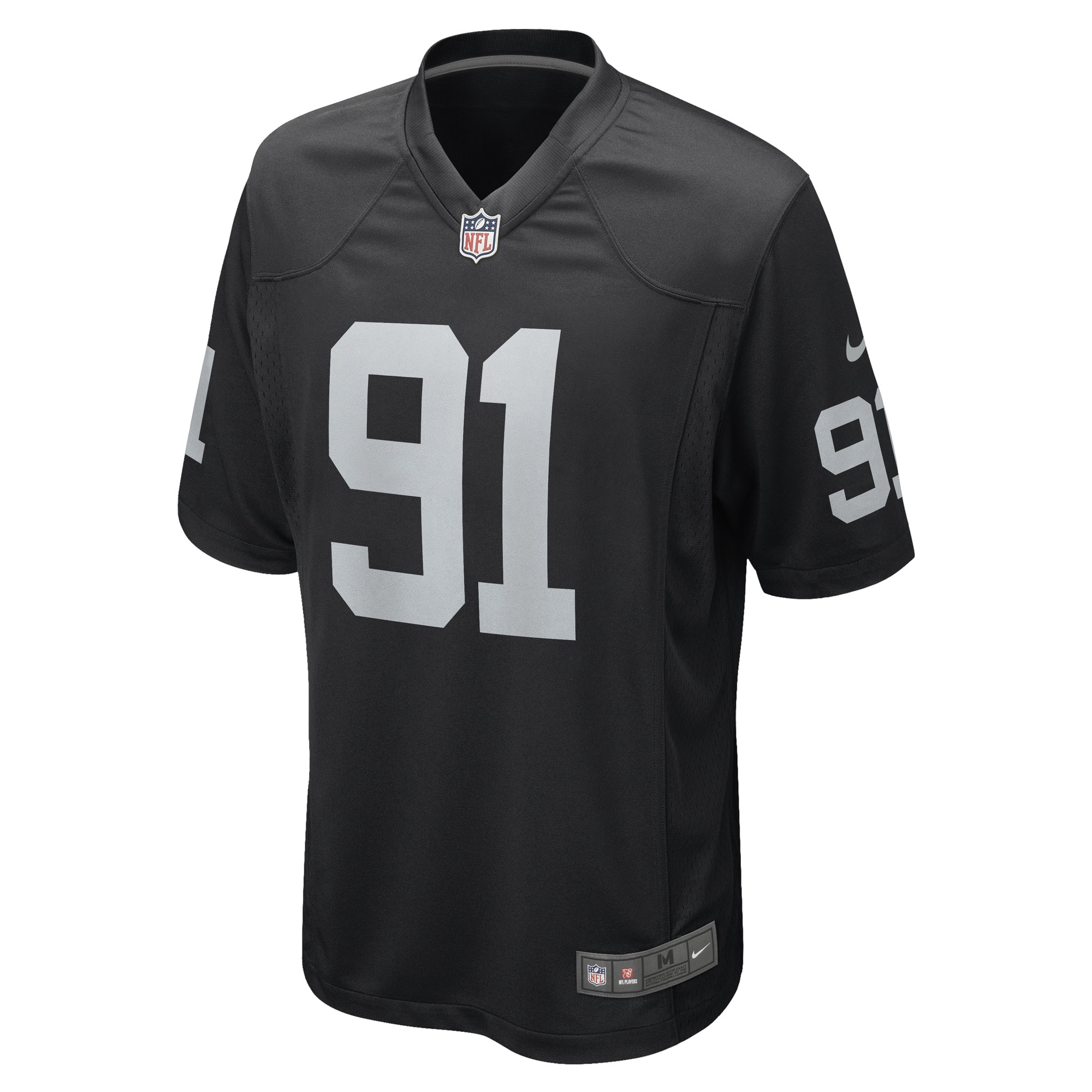 Men's Las Vegas Raiders Bilal Nichols Black Game Player Jersey