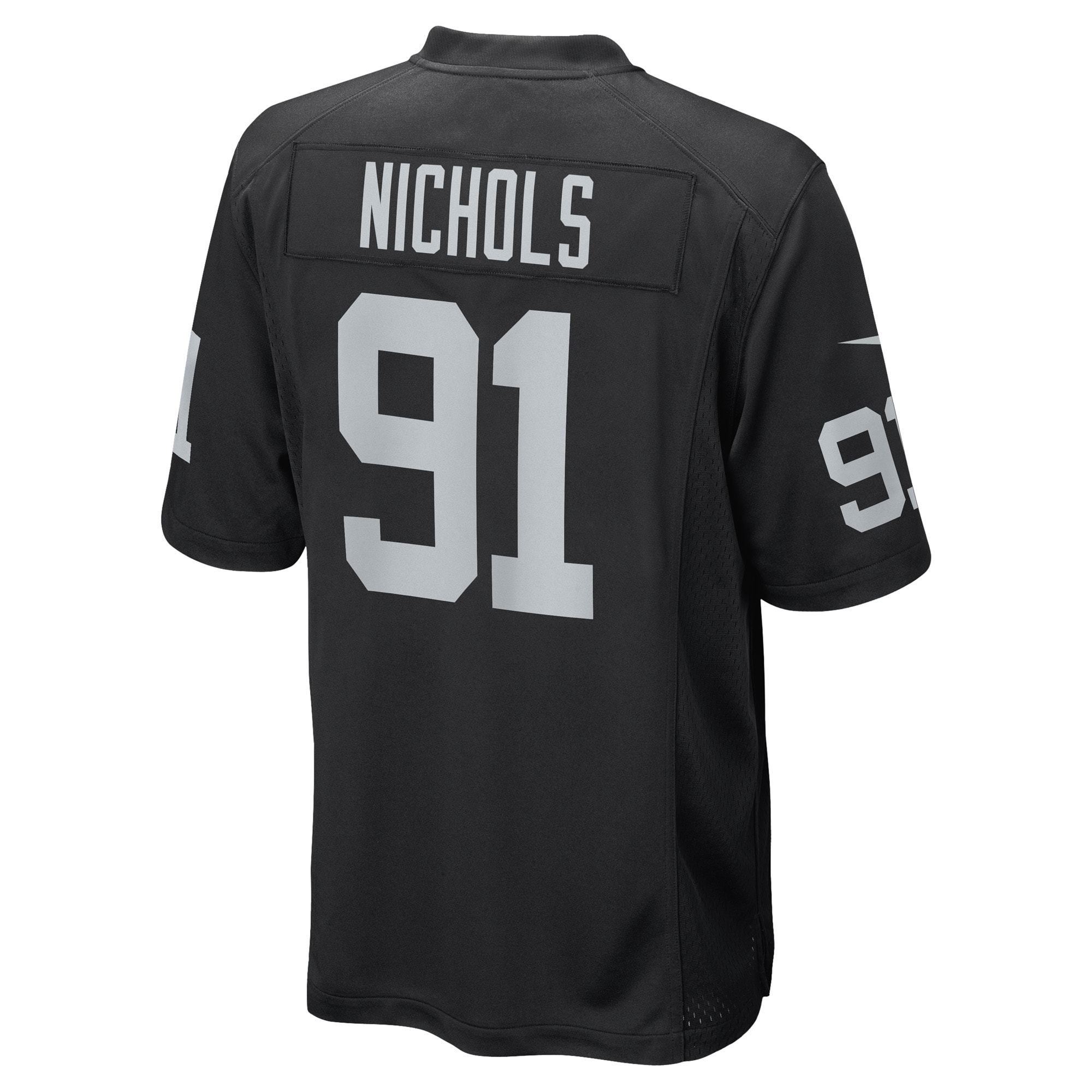 Men's Las Vegas Raiders Bilal Nichols Black Game Player Jersey