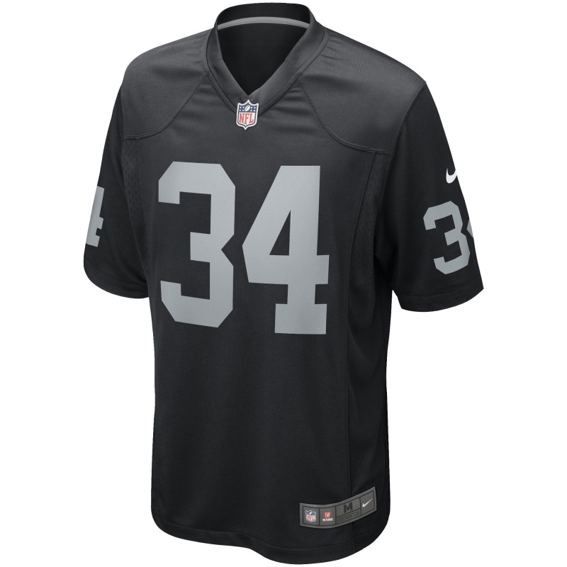 Men's Las Vegas Raiders Bo Jackson Black Game Retired Player Jersey