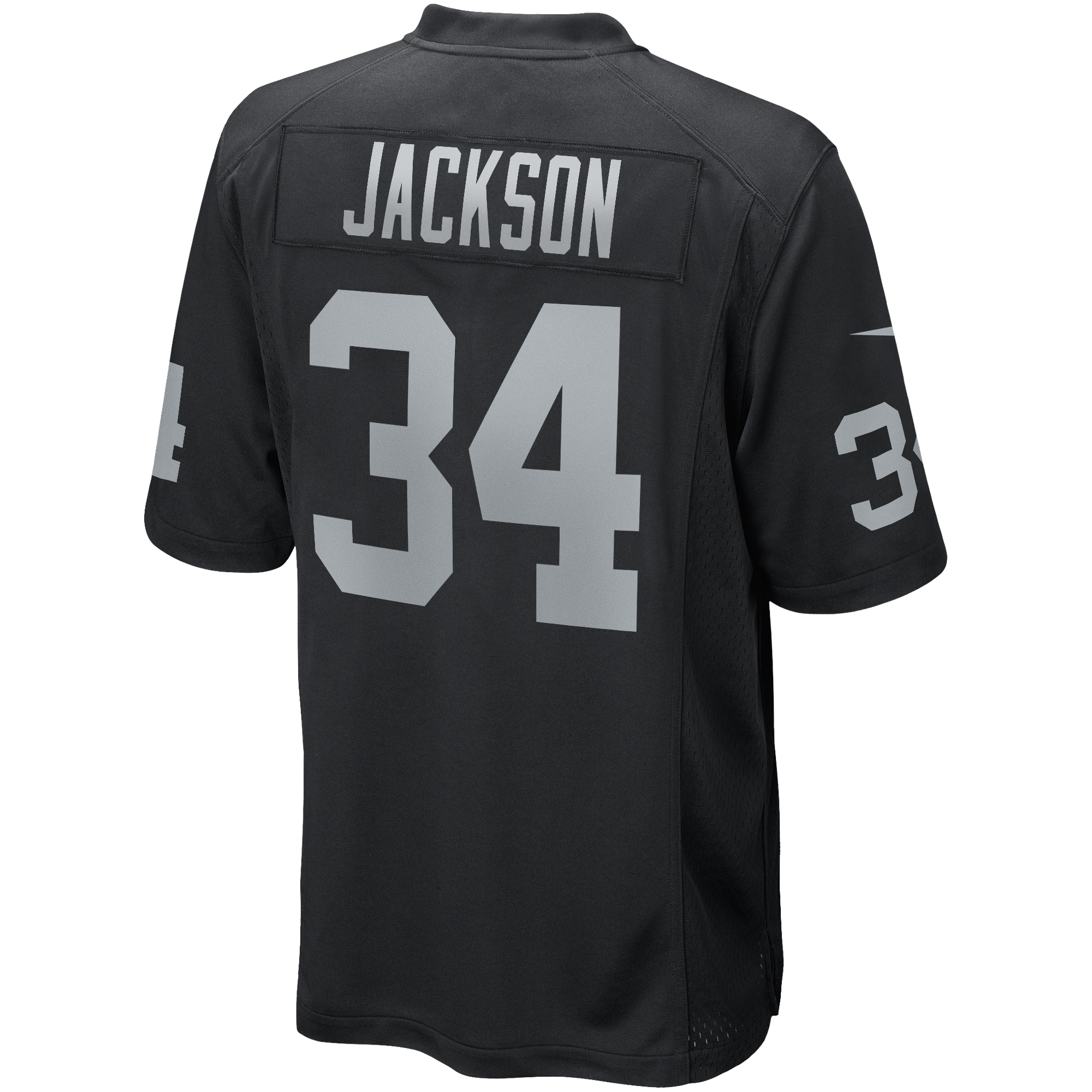 Men's Las Vegas Raiders Bo Jackson Black Game Retired Player Jersey