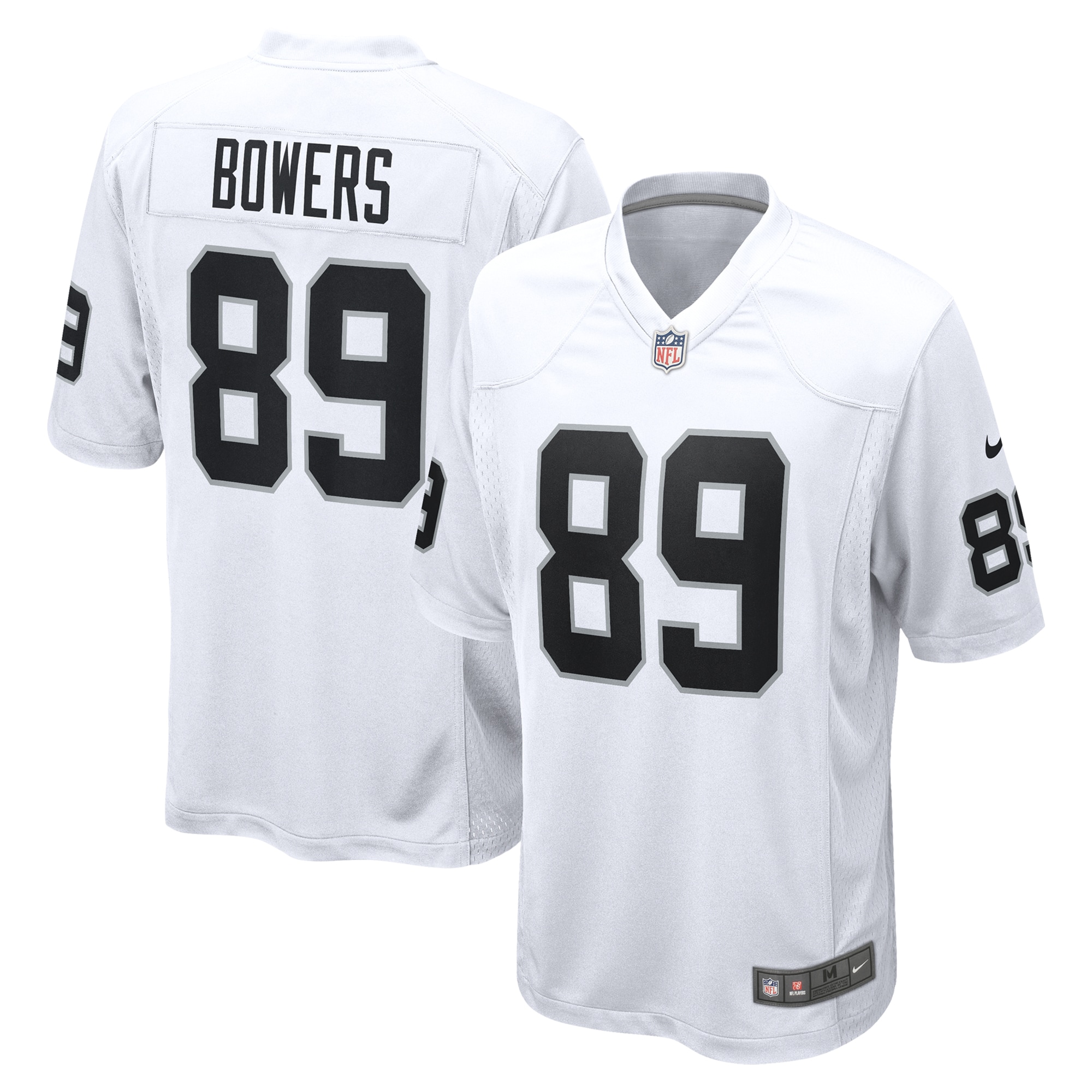 Men's Las Vegas Raiders Brock Bowers White Game Jersey