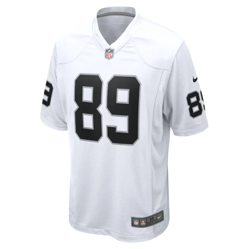 Men's Las Vegas Raiders Brock Bowers White Game Jersey