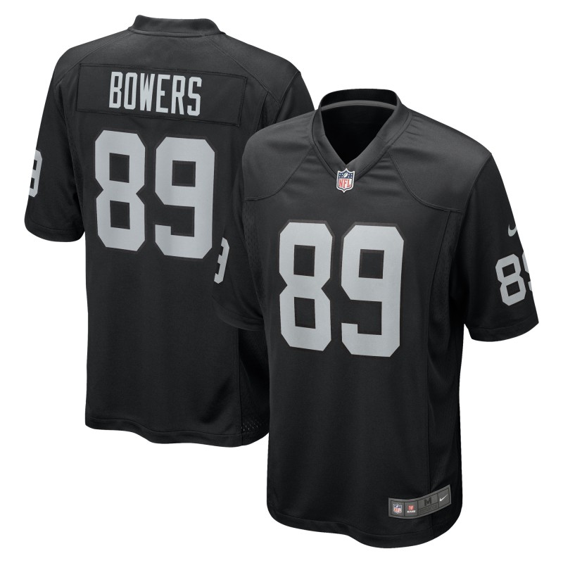 Men's Las Vegas Raiders Brock Bowers Black 2024 NFL Draft First Round Pick Player Game Jersey
