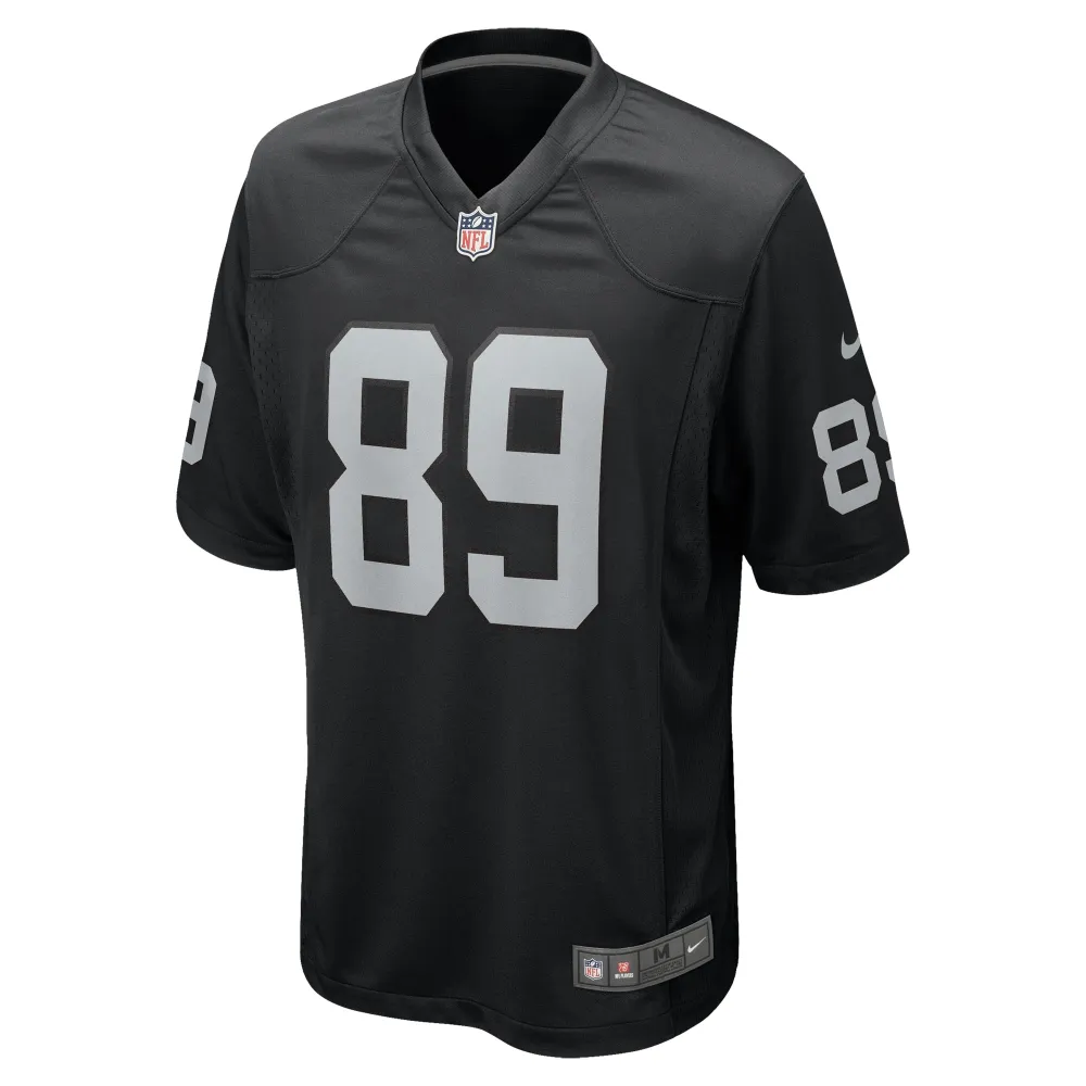 Men's Las Vegas Raiders Brock Bowers Black 2024 NFL Draft First Round Pick Player Game Jersey