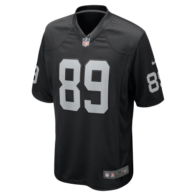 Men's Las Vegas Raiders Brock Bowers Black 2024 NFL Draft First Round Pick Player Game Jersey 02