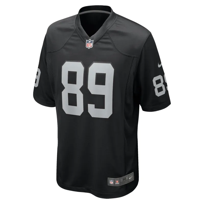 Men's Las Vegas Raiders Brock Bowers Black 2024 NFL Draft First Round Pick Player Game Jersey