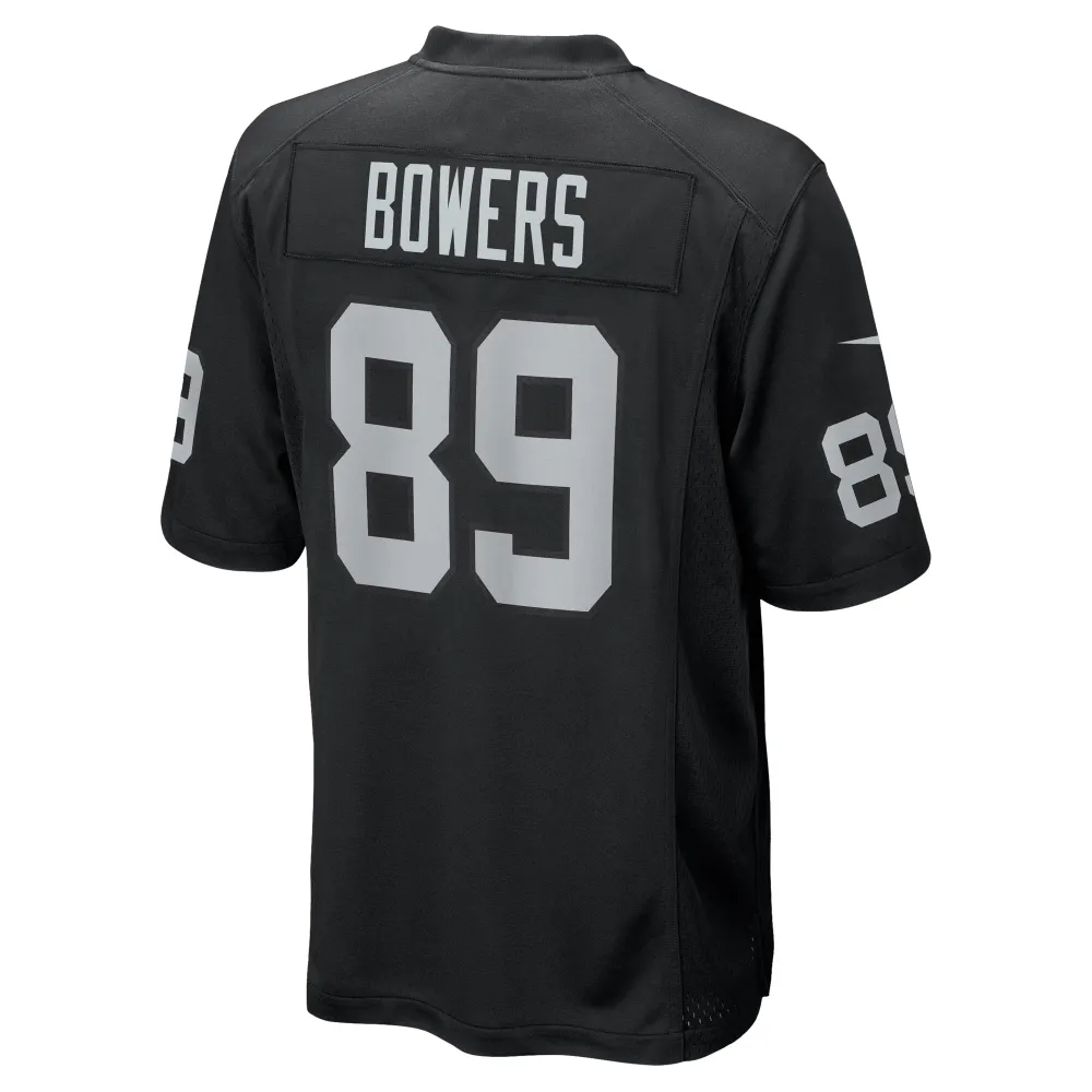 Men's Las Vegas Raiders Brock Bowers Black 2024 NFL Draft First Round Pick Player Game Jersey