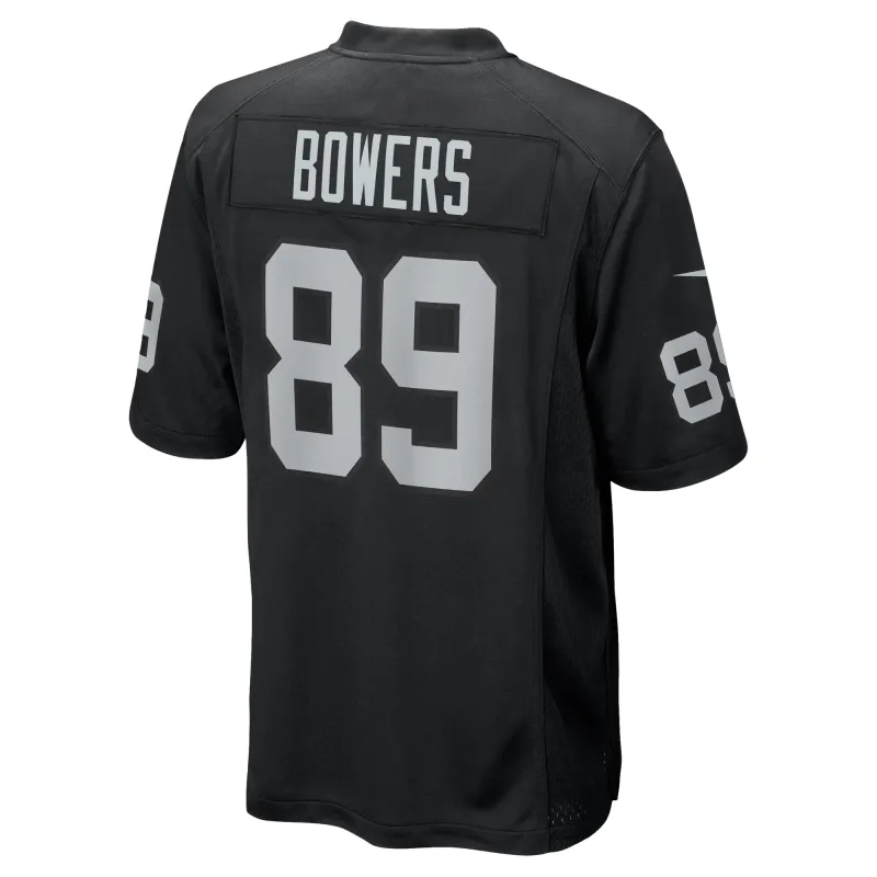 Men's Las Vegas Raiders Brock Bowers Black 2024 NFL Draft First Round Pick Player Game Jersey
