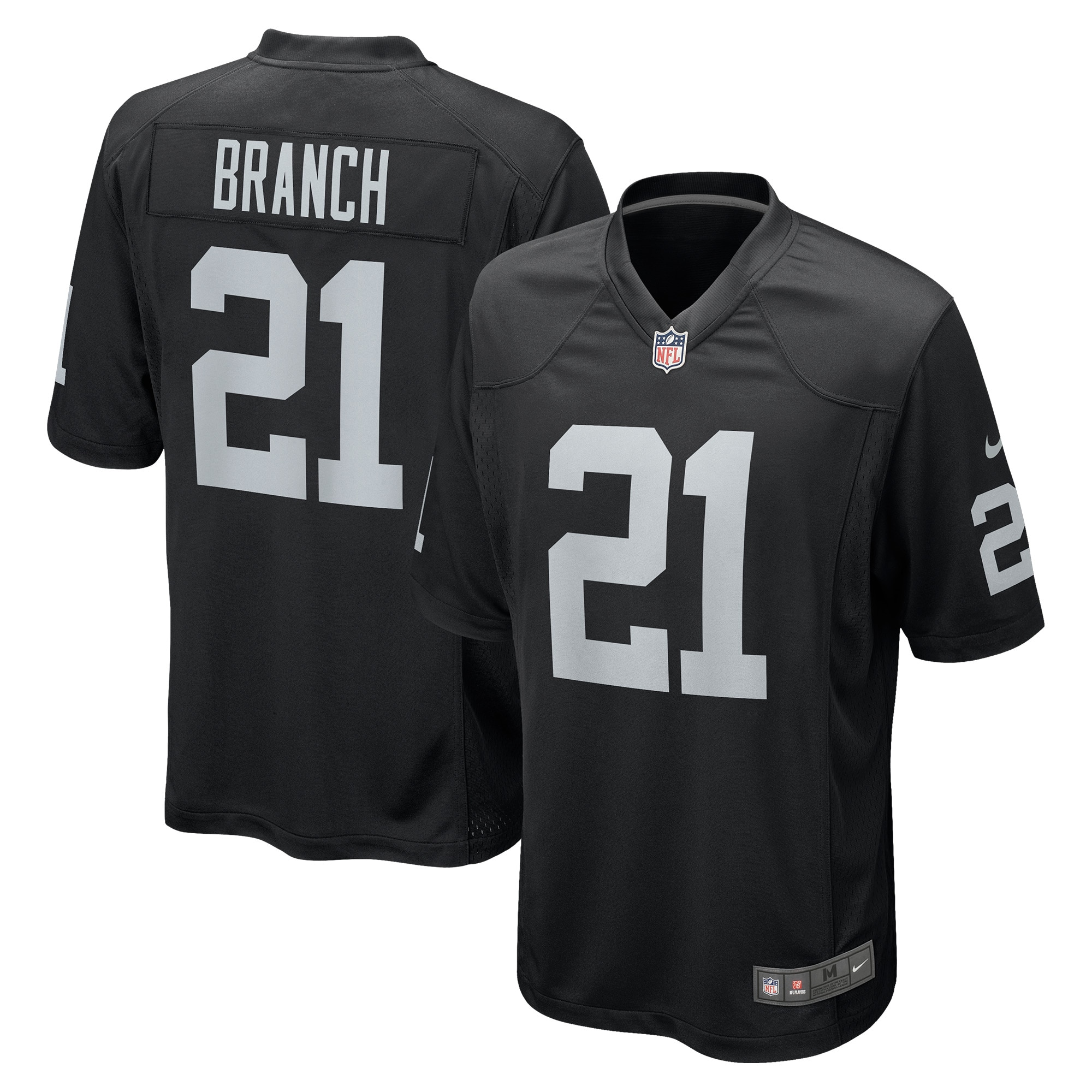 Men's Las Vegas Raiders Cliff Branch Black Retired Player Game Jersey