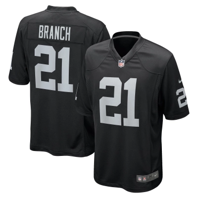 Men's Las Vegas Raiders Cliff Branch Black Retired Player Game Jersey 01