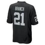 Men's Las Vegas Raiders Cliff Branch Black Retired Player Game Jersey