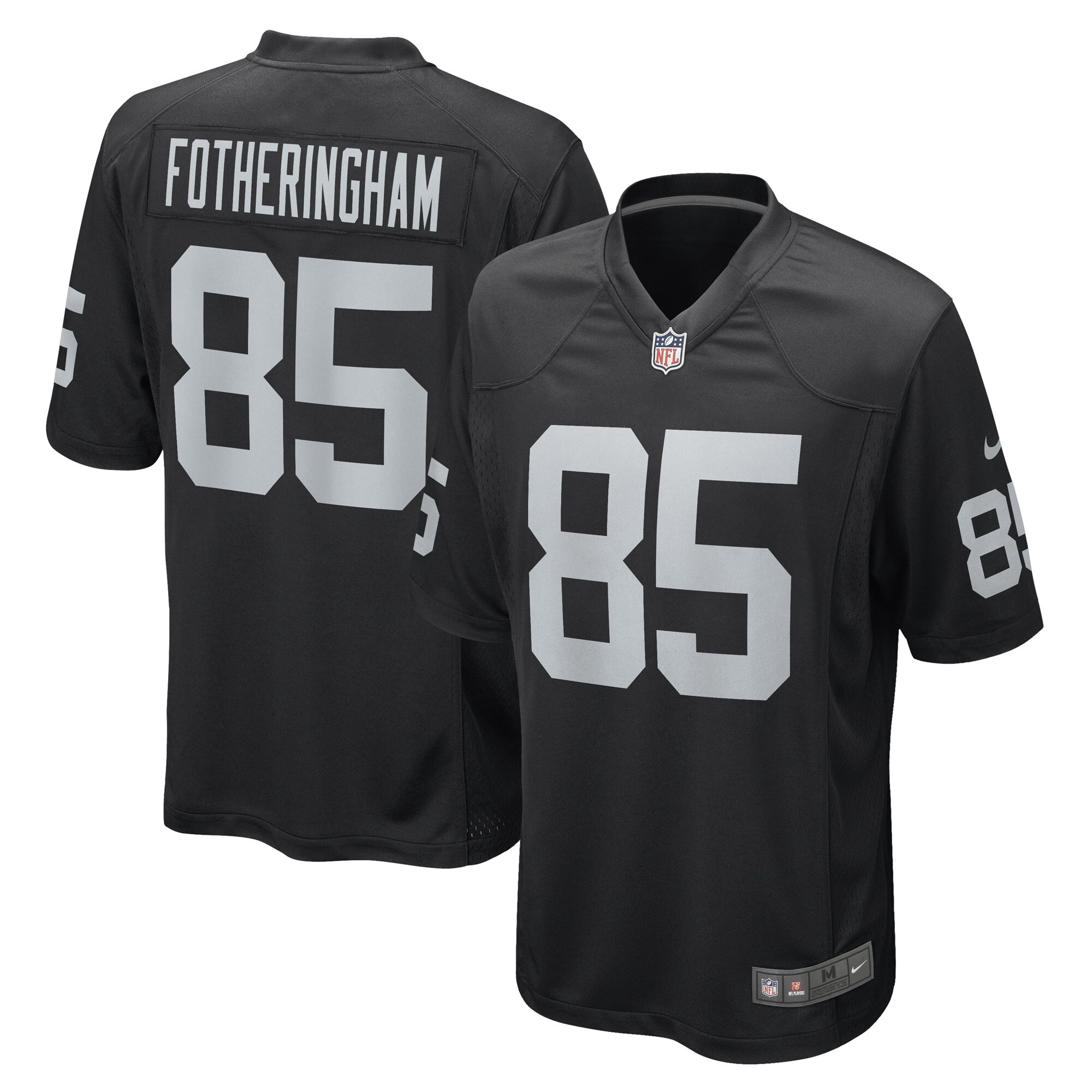 Men's Las Vegas Raiders Cole Fotheringham Black Game Player Jersey