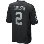 Men's Las Vegas Raiders Daniel Carlson Black Game Player Jersey