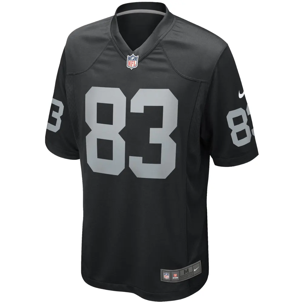 Men's Las Vegas Raiders Darren Waller Black Game Player Jersey