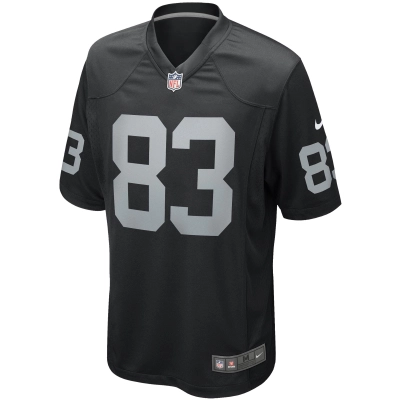 Men's Las Vegas Raiders Darren Waller Black Game Player Jersey 02