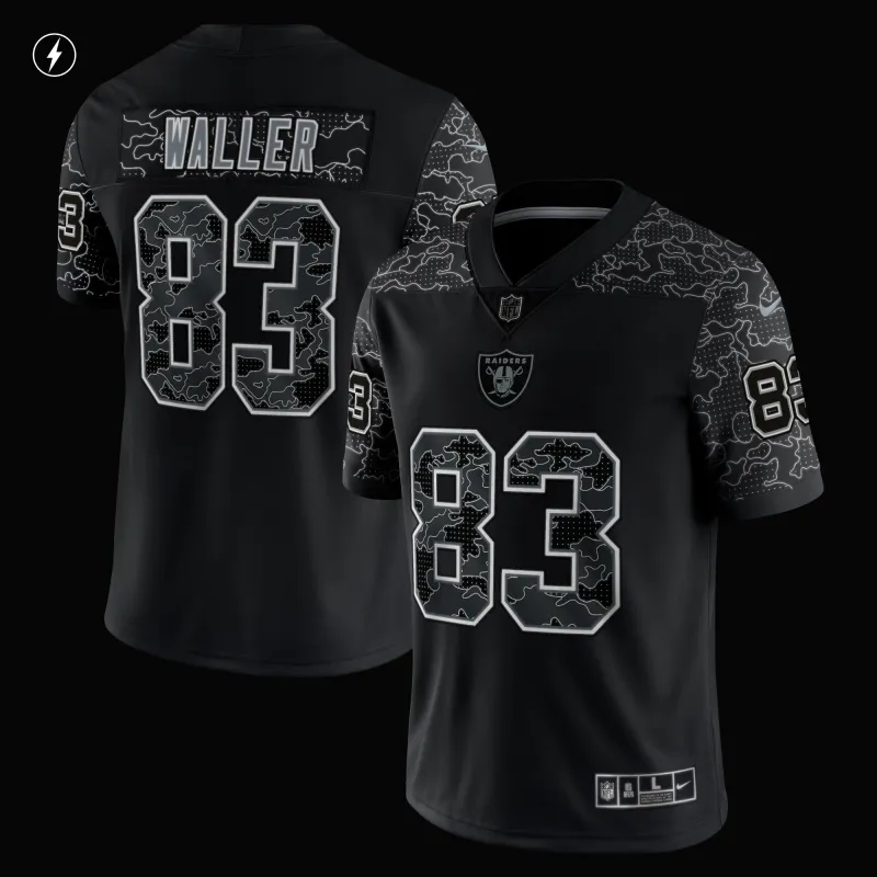 Men's Las Vegas Raiders Darren Waller Black RFLCTV Limited Jersey