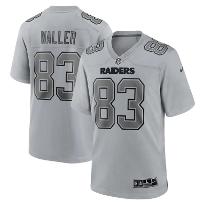 Men's Las Vegas Raiders Darren Waller Gray Atmosphere Fashion Game Jersey 01