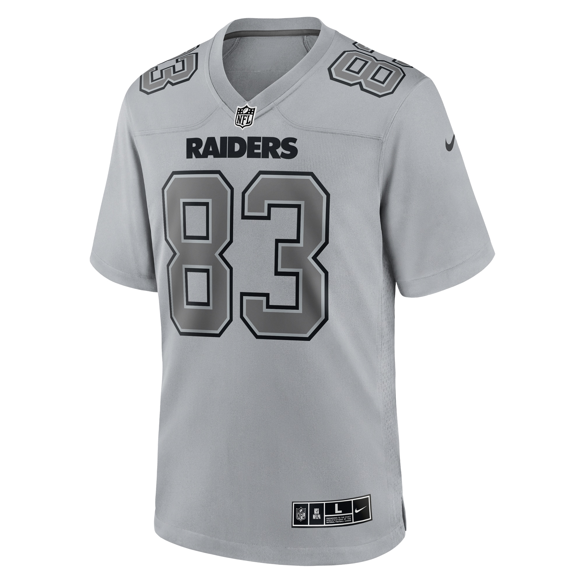 Men's Las Vegas Raiders Darren Waller Gray Atmosphere Fashion Game Jersey