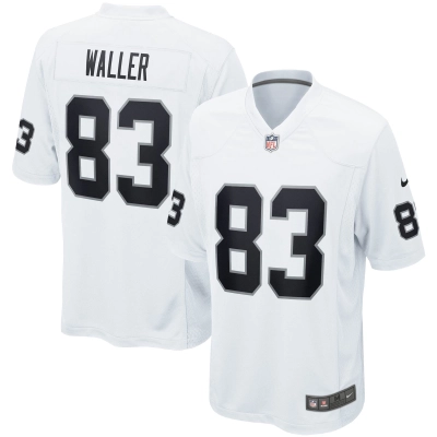 Men's Las Vegas Raiders Darren Waller White Game Jersey 01